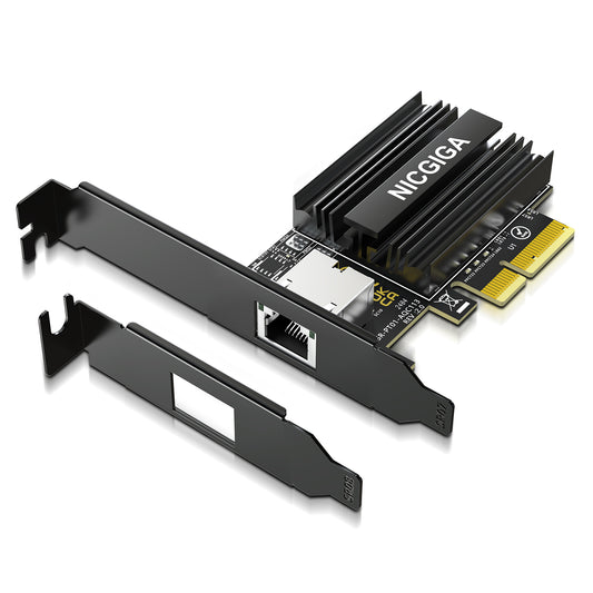 10G Base-T PCI-e Network Card, Marvell AQC113C Controller, NICGIGA 10Gb Ethernet Adapter Support WOL, 10Gbe RJ45 Port NIC Card, Windows10/11/Windows Server/Linux
