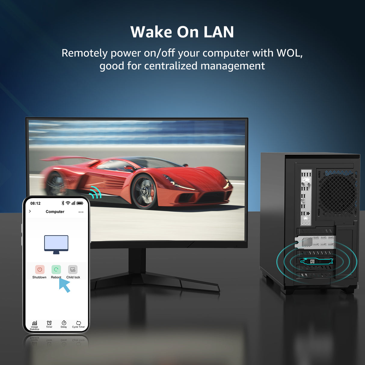 5Gb Base-T Network Card, Realtek RTL8126 Controller, NICGIGA 5G PCIe Ethernet Adapter Support WOL, 5Gbe RJ45 Port NIC Card, Windows10/11/Windows Server/Linux