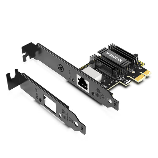5Gb Base-T Network Card, Realtek RTL8126 Controller, NICGIGA 5G PCIe Ethernet Adapter Support WOL, 5Gbe RJ45 Port NIC Card, Windows10/11/Windows Server/Linux