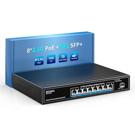 The Ultimate Guide to NICGIGA 8 Port 2.5G PoE Switch Unmanaged