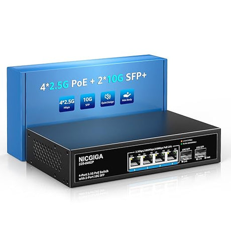 Unlocking the Power of NICGIGA 4 Port 2.5G PoE Switch with Unmatched Capabilities