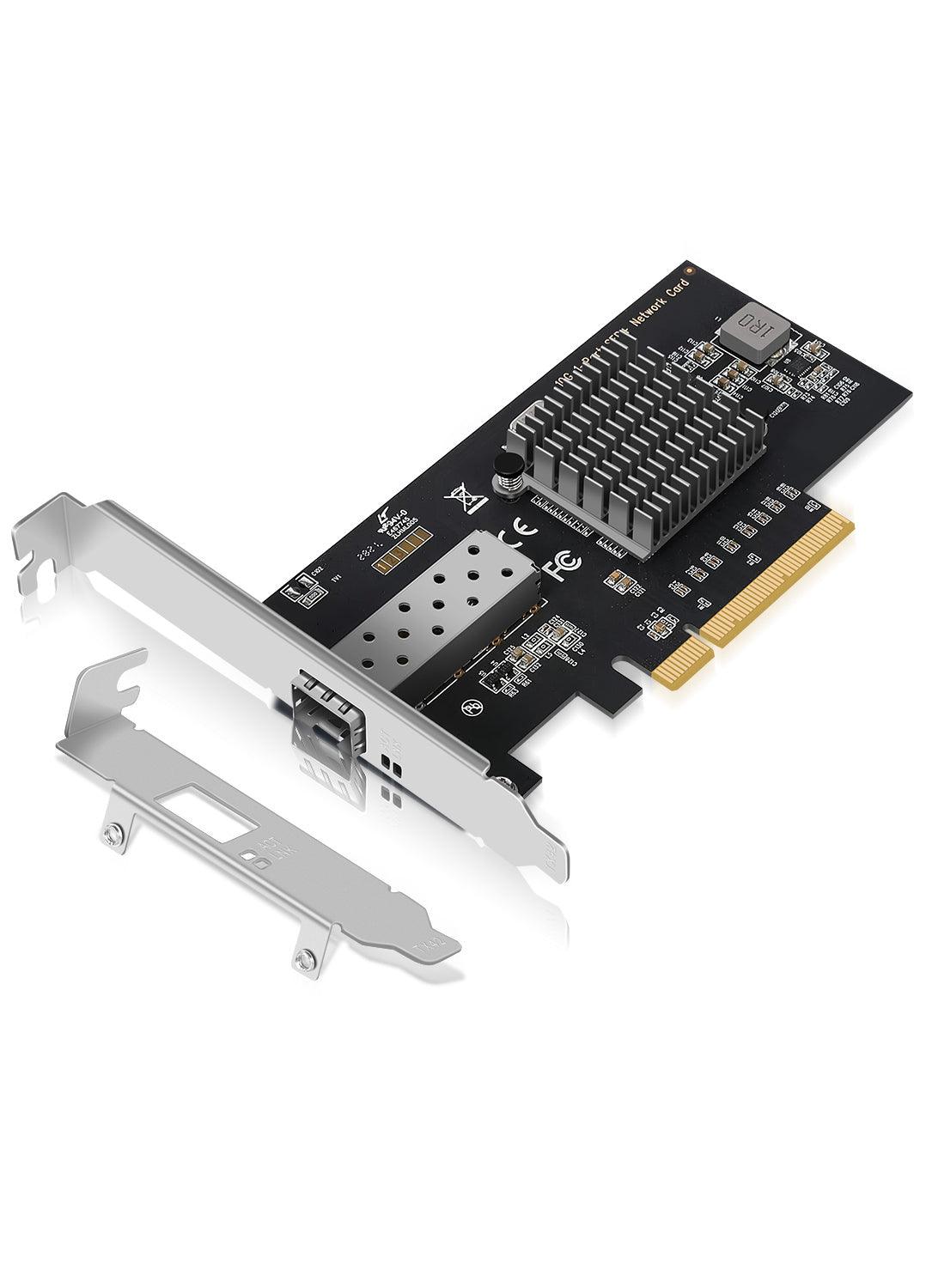 10Gb SFP PCI-e Network Card, Intel 82599(X520-DA1) Controller, NICGIGA 10Gbps Ethernet Adapter, 10Gbe SFP Port, 10G NIC Card, Support Windows/Windows Server/Linux/VMware