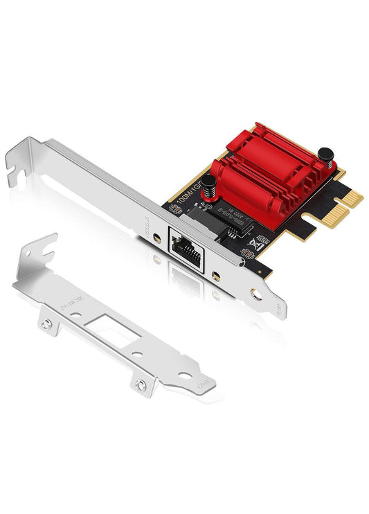 2.5Gb PCIe Network Card, NICGIGA 2.5 Gigabit Ethernet Interface Adapter, with Realtek RTL8125B, Wake on LAN, 2.5G NIC Compliant Windows/Linux/MAC OS