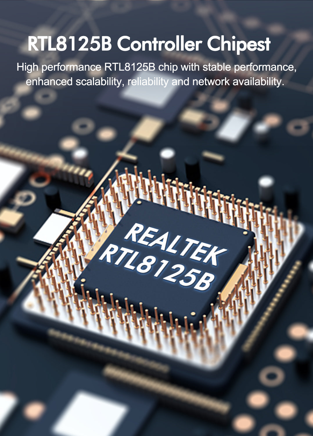 2.5Gb PCIe Network Card, NICGIGA 2.5 Gigabit Ethernet Interface Adapter, with Realtek RTL8125B, Wake on LAN, 2.5G NIC Compliant Windows/Linux/MAC OS