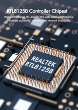 2.5Gb PCIe Network Card, NICGIGA 2.5 Gigabit Ethernet Interface Adapter, with Realtek RTL8125B, 2.5G NIC Compliant Windows/Linux/MAC OS - NICGIGA