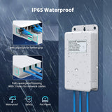 Gigabit Outdoor Waterproof PoE Extender, NICGIGA 2 Port PoE Repeater 100 Meters(328 ft), IEEE 802.3af/at Power Over Ethernet PoE Splitter, Supplies 15.4w PoE or 30w PoE+ - NICGIGA