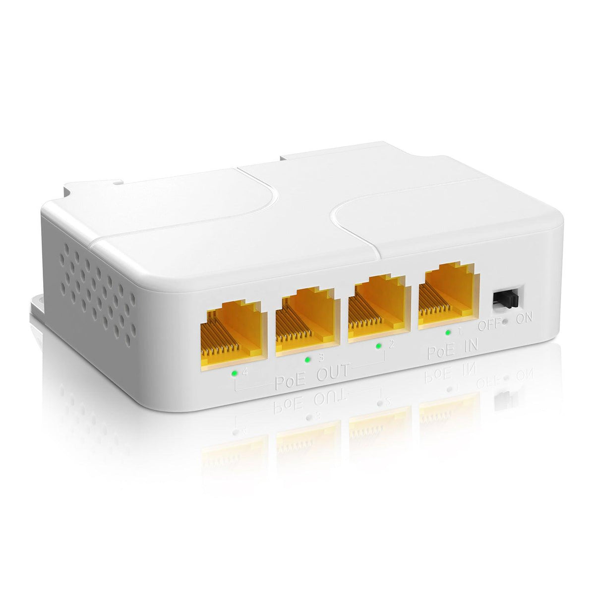 Extension PoE Gigabit extérieure 1 entrée 4 sorties, répéteur Extension PoE Gigabit extérieure 1 entrée 4 sorties, répéteur