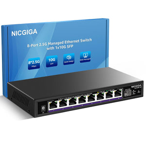 8 Port 2.5G Switch Managed ➕ 10G SFP+ Uplink