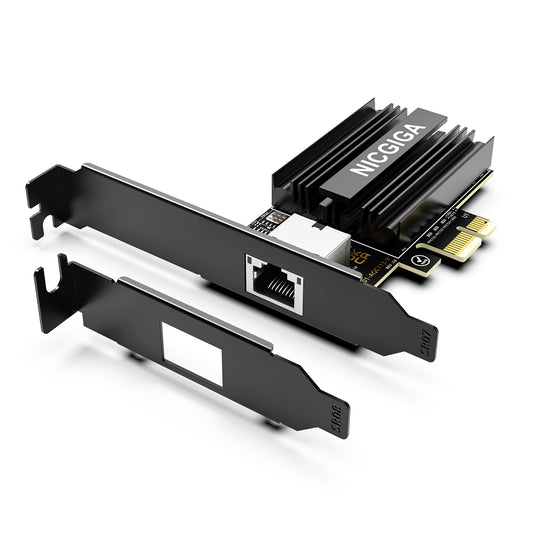 10G Base-T PCI-e4.0 X1 Network Card, Marvell AQC113 Controller, NICGIGA 10Gb Ethernet Adapter Support WOL, 10Gbe RJ45 Port NIC Card, Windows10/11/Windows Server/Linux