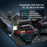 10G Base-T PCI-e4.0 X1 Network Card, Marvell AQC113 Controller, NICGIGA 10Gb Ethernet Adapter Support WOL, 10Gbe RJ45 Port NIC Card, Windows10/11/Windows Server/Linux