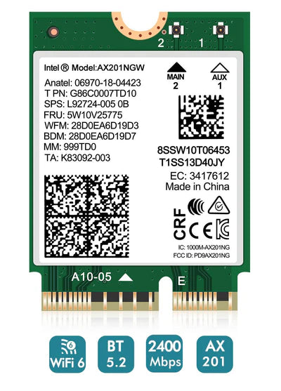 Intel Wi-Fi 6 AX201 NGW 