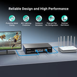 4 Port Gigabit PoE Switch Unmanaged with 4 Port IEEE802.3af/at PoE @78W, 1 x 1000Mbps Uplink, NICGIGA 5 Port Network Power Over Ethernet Switch, VLAN Mode, Desktop/Wall-Mount.