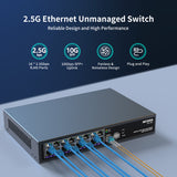 16 Port 2.5G ➕ 2 Port 10G SFP+ Ethernet Switch, NICGIGA 18 Port 2.5Gb Network Switch Unmanaged, Plug & Play, Desktop or 19-inch Rack Mount, Fanless Metal Design.