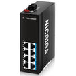 NICGIGA 8 Port Industrial Gigabit PoE Switch DIN-Rail, with 8 x IEEE802.3af/at 30W PoE Ports @245W Port Industrial PoE Network Ethernet Switch. IP40 Metal Enclosure(-30° to 75°) - NICGIGA