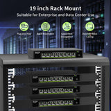 NICGIGA 8 Port 10G Ethernet Switch Unmanaged,with 8X 10Gb Base-T Ports, 10Gbps Network Switch Easy for 10G NAS,PC,WiFi7 Router,10G Adapter/NIC. Desktop or 19-inch Rack Mount, Plug and Play.