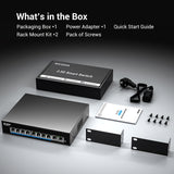 8 Port 2.5Gb PoE (130W) + 2 Port 10Gb RJ45 Network Switch Unmanaged, NICGIGA 10 Port 2.5G IEEE802.3af/at Power Over Ethernet Switch, Support WiFi6 AP, NAS, 4K PoE Camera NVR.