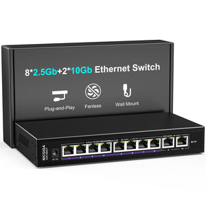8 Port 2.5G ➕ 2 x 10Gb RJ45 