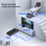 10Gbe Ethernet Switch Unmanaged with 2 x 10Gb RJ45 Ports ➕ 8 x 2.5Gb Base-T Ports, Desktop/Wall Mount NICGIGA 10 Port 10Gbps Network Switch for Wireless AP, NAS, PC
